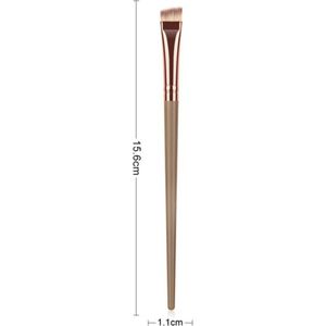 Wenkbrauw kwast | bruin rose gold