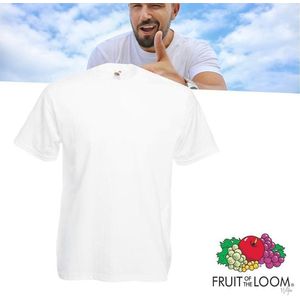 Fruit of the Loom - T-shirts - Wit - 12 Pack