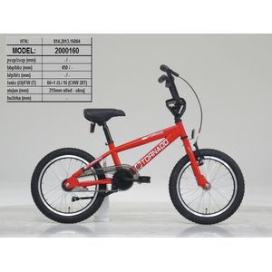 16 BMX Tornado - rood