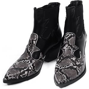 Snake laars | Schoenen dames | Cowboy laarzen | Slangenprint | Stoer | Leatherlook | Maat 37