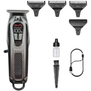 kemei digitaal smart tondeuse usb lader draadloos