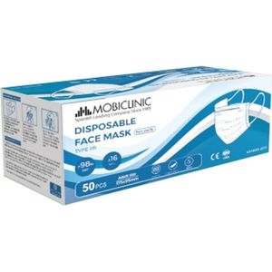 Mobiclinic - 2500 IIR Chirurgische Maskers - Zonder grafeen - 3 lagen - Disposable - 50 dozen van 50