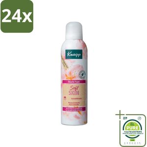 Kneipp - Douche foam - Soft Skin - Voor droge en gevoelige huid - 200 ml - Voordeelverpakking - 24 stuks - Douche schuim - Zachte huid