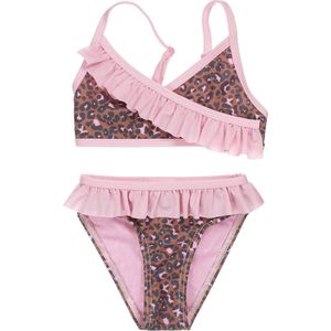 Koko Noko meisjes bikini panterprint Camel Pink