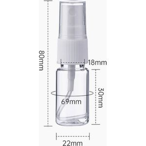 100x Spuitflesjes Hervulbaar Plastic - 10ml