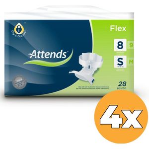 4x Attends Flex 8 Maat S (28 stuks)