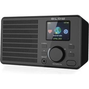 BLOW - RI1 - Internet Radio - Zwart - WiFi & Bluetooth - LCD Display