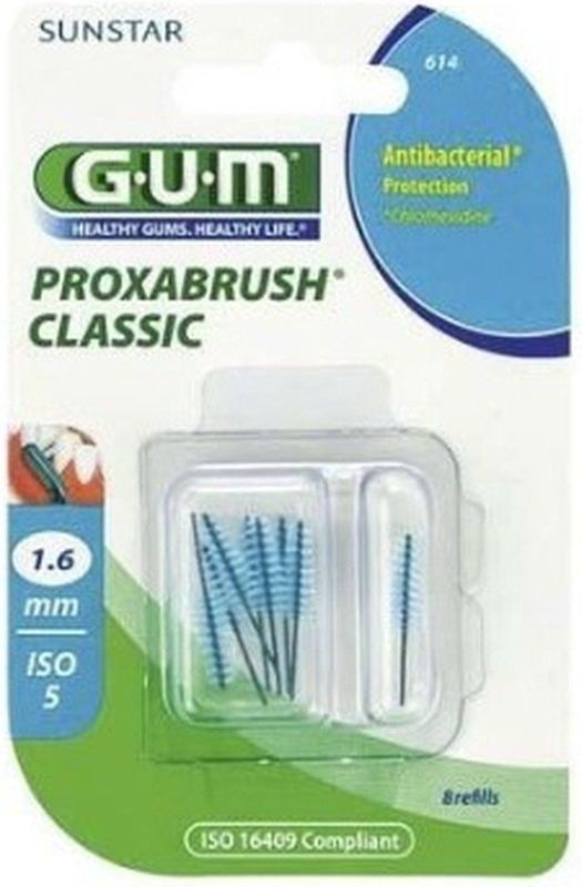 GUM Proxabrush Classic 1.6mm refills 614 - 8 stuks