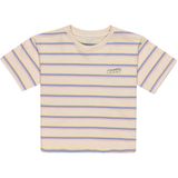Roxy Never Saw Blue Like That Strip T-shirt Met Korte Mouwen Beige 16 Years Meisjes