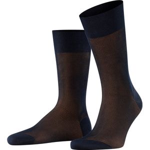 FALKE Fine Shadow Business & Casual katoen sokken heren blauw - Maat 45-46