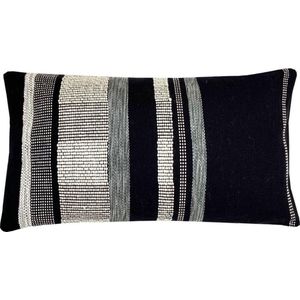 Black texture cushion rectangle