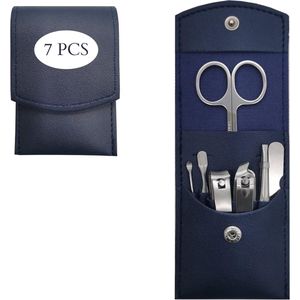 Professionele 7-in-1 Manicure en Pedicure Set voor Dames en Heren - Compleet Nagelverzorgingsset van Hoogwaardig Roestvrij Staal