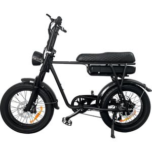 EB2 - Fatbike - Zwart- Elektrische fiets- Elektrsiche Fatbike- 250W- 25km/h