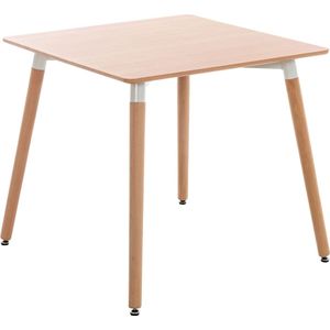 Bijzettafel Classic - laptoptafel hout - Ontbijt - Bed - Vierkant - Bruin - 80x80x75cmcm