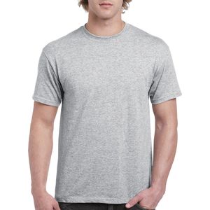 T-shirt met ronde hals 'Heavy Cotton' merk Gildan Sportgrijs - L