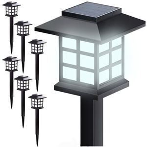 Ilso solar tuinlamp kleine lantaarn - led - warm wit - 6 stuks