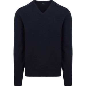William Lockie - V-Hals Lamswol Navy - Heren - Maat xxl - Regular-fit
