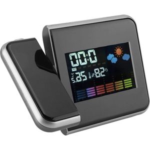 Weerprojector Multifunctionele USB-Lader Digitale Binnen Buiten (zwart) .
