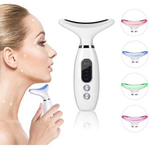 Gezichts- en halsmassageapparaat-4 standen-Warmte & trilling