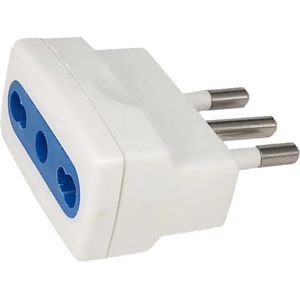 Reisstekker - Universele Muti Land adapter - Italie - Syrie - Chilli - Reisstekker - Oplader - Stekker - Plug - Socket - Wit - 16A 250V