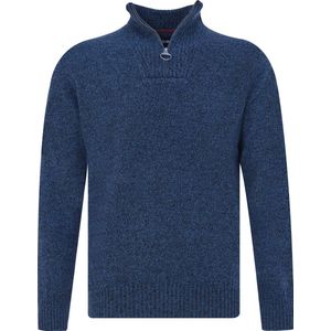 Barbour - Half Zip Trui - Donkerblauw - Lamswol - Heren - Schipperstrui