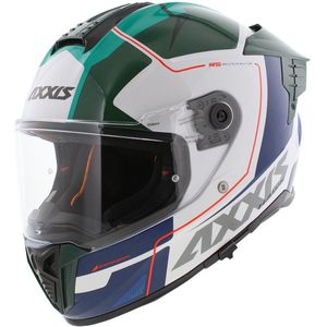 Axxis Hawk SV Evo Integraal helm Spear A6 glans groen wit blauw L