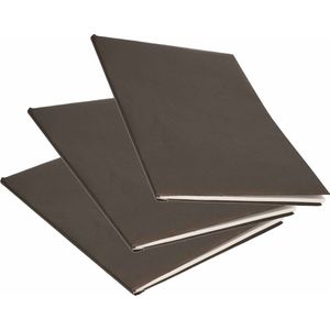 6x Rollen kraft kaftpapier zwart  200 x 70 cm - cadeaupapier / kadopapier / boeken kaften