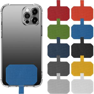 Sleutelkoordbevestiging voor mobiele telefoon - Vervangende patches met metalen ring (5.8*3.8cm/2.28*1.5inch)