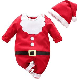 Babyrompertje voor Kerstmis, voor kinderen, meisjes, jongens, My First Christmas kostuum, kerstman, kind, 0-18 maanden, kerstcadeau