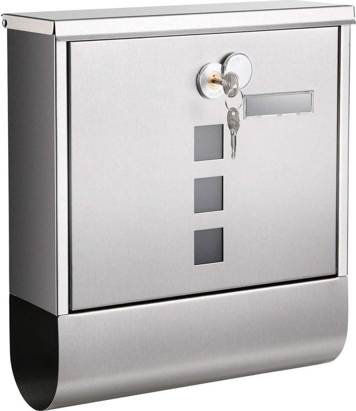 Brievenbus – Roestvrij staal – Zilver