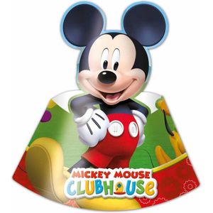 Mickey Mouse Feesthoedjes 6 stuks