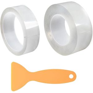 Lakbeschermingsfolie - 2 stuks met gele rubberen schraper