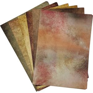 MGM Trading 60 vellen (6 ontwerpen, 10 van elk) x A4 vintage perkamentpapier van gerecycled papier (80 GSM)