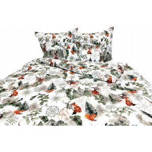 Kerst Dekbedovertrek Katoen D'Lux 140x200cm - Nederlands Product