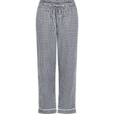 Hunkemöller Dames Nachtmode Pyjamabroek Flannel - Blauw - maat XS