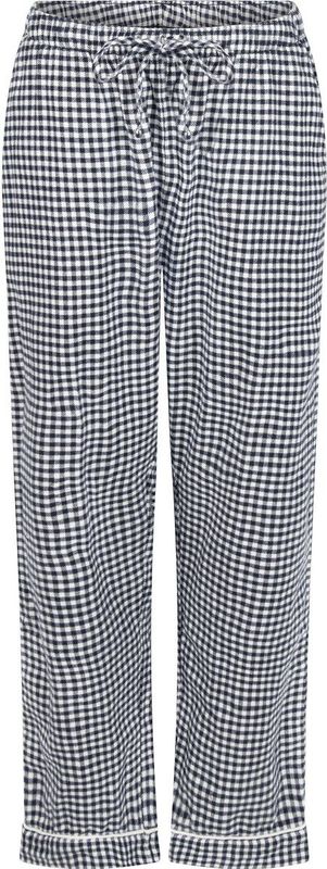 Hunkemöller Dames Nachtmode Pyjamabroek Flannel - Blauw - maat XS