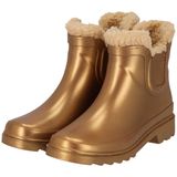 Morethansocks - Chelsea - Regenlaarzen - Goud - Unisex - Fake Fur Voering