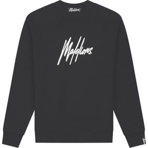 Malelions Duo Essentials Sweater Heren Zwart - Maat: M