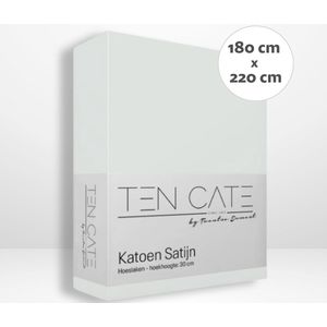 Ten Cate 100% Katoensatijnen Hoeslaken - Hoeslaken 180x220 - Naturel