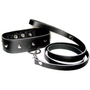 Sportsheets - Leather halsband & Leash Set - Halsband