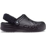 Crocs - Baya Lined Fuzz-Strap - Klompen - Zwart - Unisex