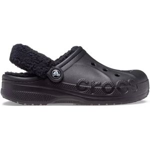 Crocs - Baya Lined Fuzz-Strap - Klompen - Zwart - Unisex