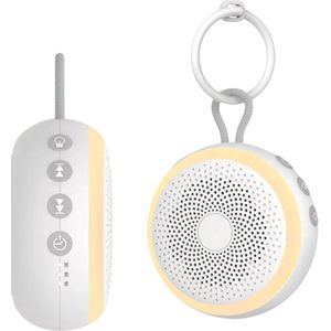 Uniqcart White Noise Machine - Slaaphulp voor Baby's & Volwassenen - 10 Rustgevende Geluiden - Nachtlamp met Timer - Draagbaar & Oplaadbaar