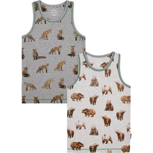 Boys Singlet 2 Pack - Bear Fox - Claesen's®