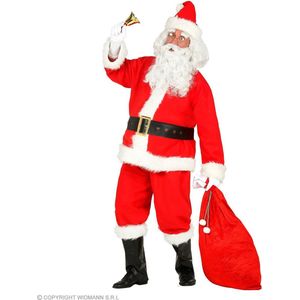 Widmann - Kerst & Oud & Nieuw Kostuum - Net Echte Vriendelijke Kerstman Kostuum - Rood - XXL / XXXL - Kerst - Verkleedkleding