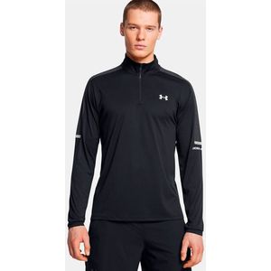 Under Armour Tech Utility Half Rits Lange Mouw T-shirt Zwart XS Man