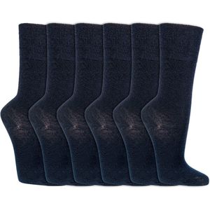 Warme Wollen Sokken | Blauw | 6 Paar | Maat 35–50 | Heren en Dames