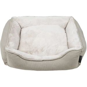 District 70 SNUG Box Bed - Landelijke Hondenmand - Met afneembare en wasbare hoes - Kleur: Zand, Maat: Small - 60 x 50 x 18 cm