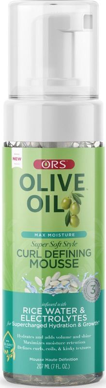 ORS Max Moisture - Haarstyling Mousse - 207ml - Met Rijstwater, Elektrolyten en Olijfolie