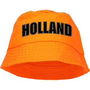 Holland supporter vissershoedje - oranje - Koningsdag en EK / WK fans - Nederland hoedje